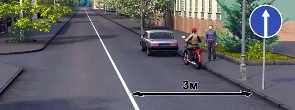 Иллюстрация к вопросу: Разрешается ли водителям транспортных средств остановка в указанных местах?