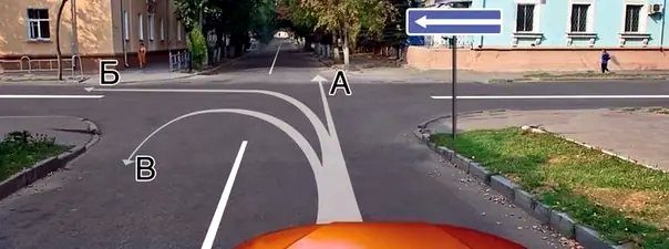 Иллюстрация к вопросу: Вам разрешается движение: