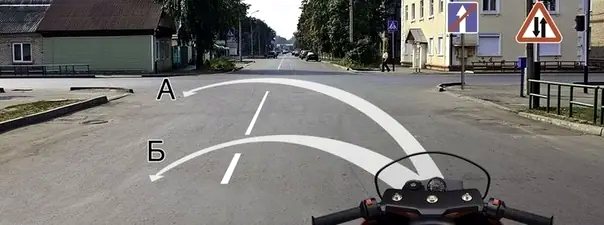 Иллюстрация к вопросу: Можно ли Вам выполнить разворот?