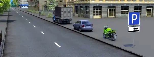 Иллюстрация к вопросу: Кто из водителей нарушил правила стоянки: