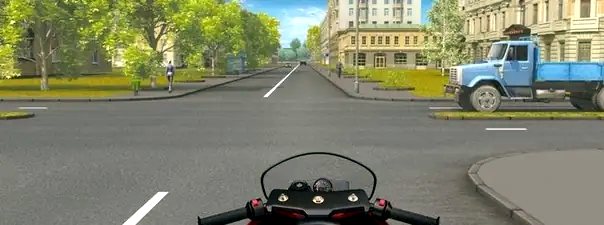 Иллюстрация к вопросу: Вы намерены продолжить движение прямо. Ваши действия?
