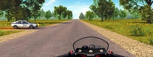 Иллюстрация к вопросу: В каком случае Вы должны будете уступить дорогу автомобилю ДПС?