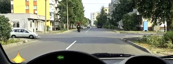 Иллюстрация к вопросу: Вы намерены повернуть налево. Ваши действия?