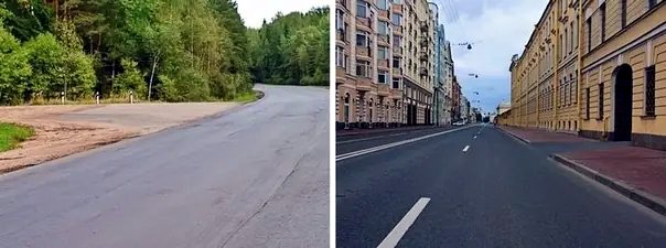 Иллюстрация к вопросу: На каком рисунке изображён перекрёсток?