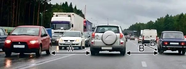 Иллюстрация к вопросу: Укажите расстояние, под которым в Правилах понимается дистанция: