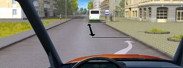 Иллюстрация к вопросу: На каком расстоянии от знака Вам разрешено поставить автомобиль на стоянку?