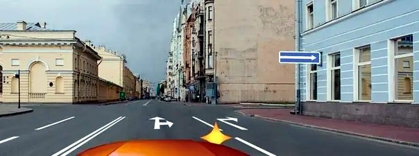 Иллюстрация к вопросу: Как Вам следует поступить при повороте направо?