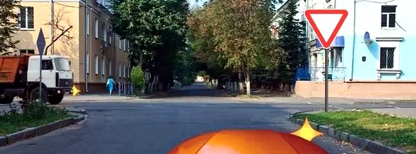 Иллюстрация к вопросу: Вы намерены повернуть направо. Можете ли Вы приступить к повороту?