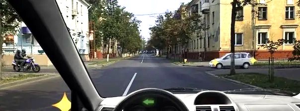 Иллюстрация к вопросу: Кому Вы обязаны уступить дорогу при повороте налево?
