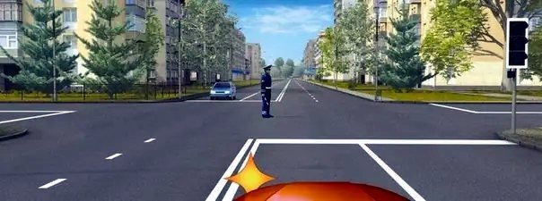 Иллюстрация к вопросу: Как Вам следует поступить при повороте налево?