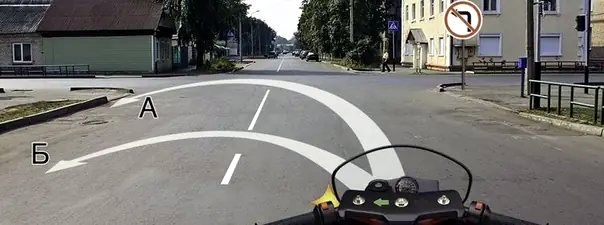 Иллюстрация к вопросу: Вы имеете право выполнить разворот: