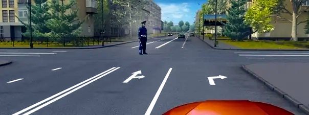 Иллюстрация к вопросу: Вам можно продолжить движение: