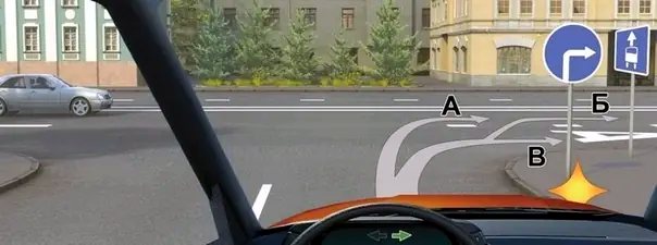 Иллюстрация к вопросу: Вам разрешено продолжить движение: