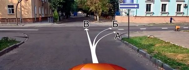 Иллюстрация к вопросу: Вам можно продолжить движение: