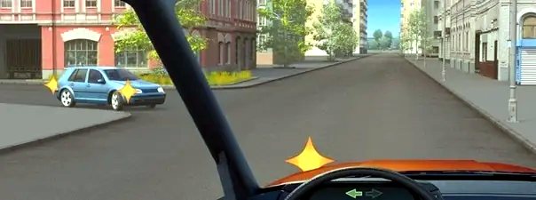 Иллюстрация к вопросу: Вы намерены развернуться. Ваши действия?