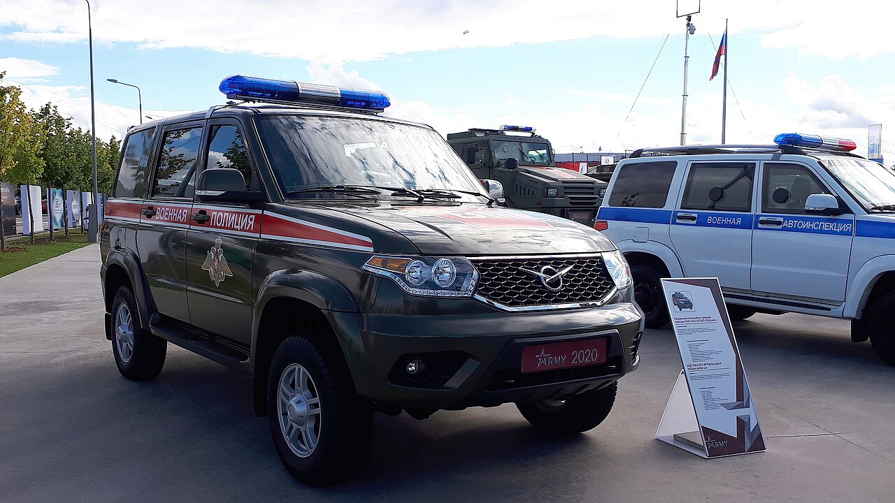 Автомобиль военной полиции УАЗ-3163 на выставке «Армия-2020».